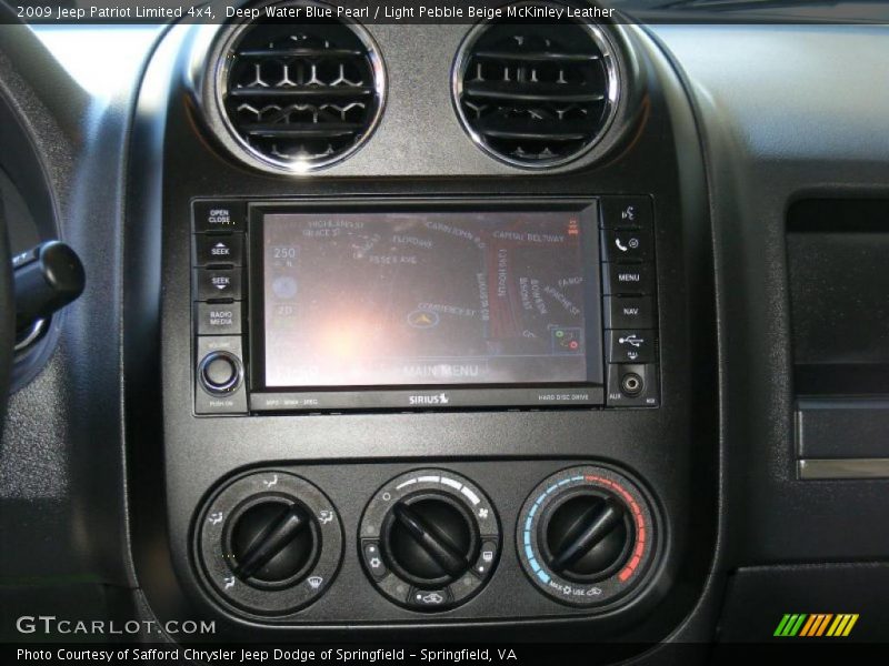 Deep Water Blue Pearl / Light Pebble Beige McKinley Leather 2009 Jeep Patriot Limited 4x4