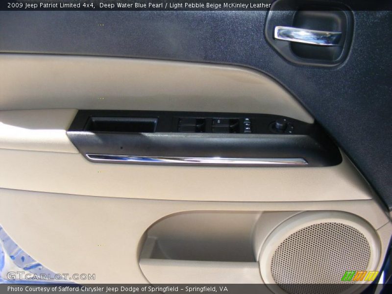 Deep Water Blue Pearl / Light Pebble Beige McKinley Leather 2009 Jeep Patriot Limited 4x4