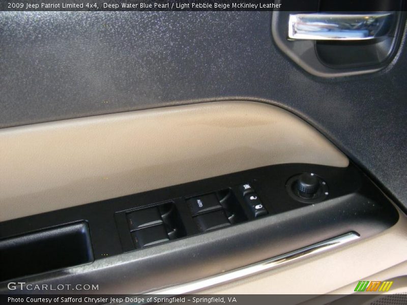 Deep Water Blue Pearl / Light Pebble Beige McKinley Leather 2009 Jeep Patriot Limited 4x4