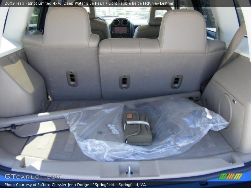 Deep Water Blue Pearl / Light Pebble Beige McKinley Leather 2009 Jeep Patriot Limited 4x4