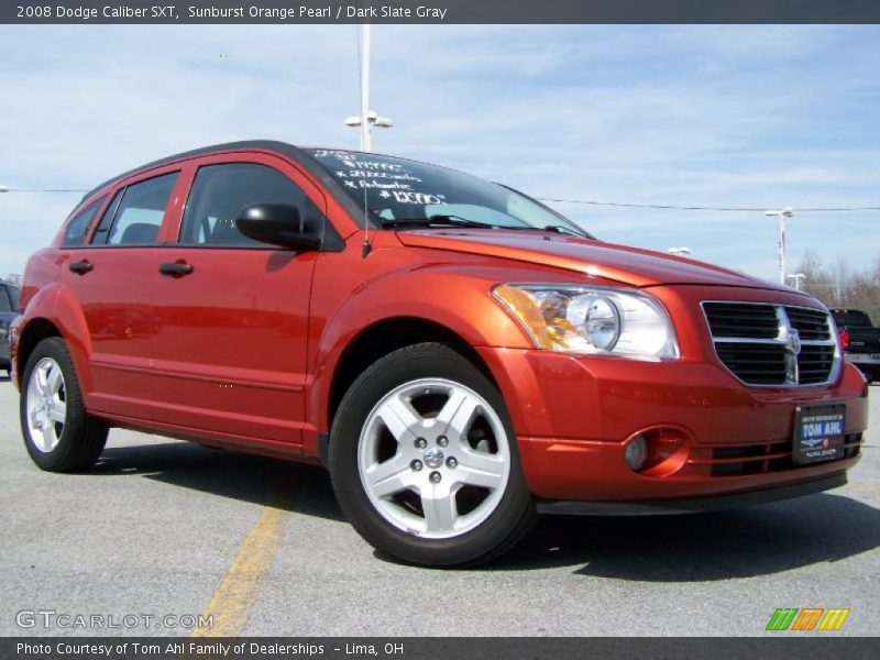 Sunburst Orange Pearl / Dark Slate Gray 2008 Dodge Caliber SXT