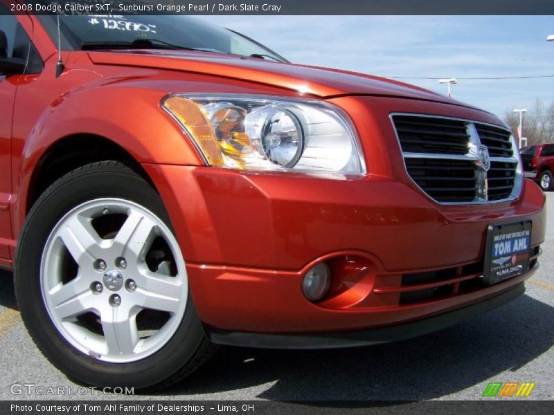 Sunburst Orange Pearl / Dark Slate Gray 2008 Dodge Caliber SXT