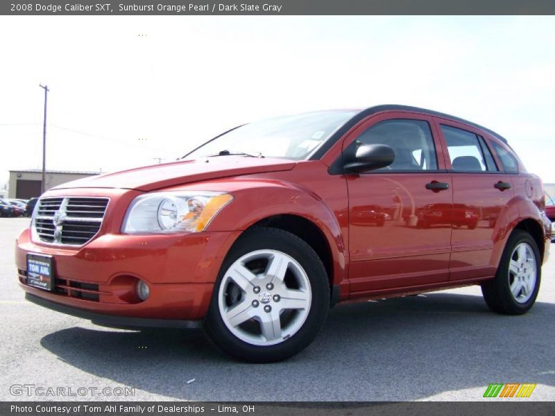 Sunburst Orange Pearl / Dark Slate Gray 2008 Dodge Caliber SXT
