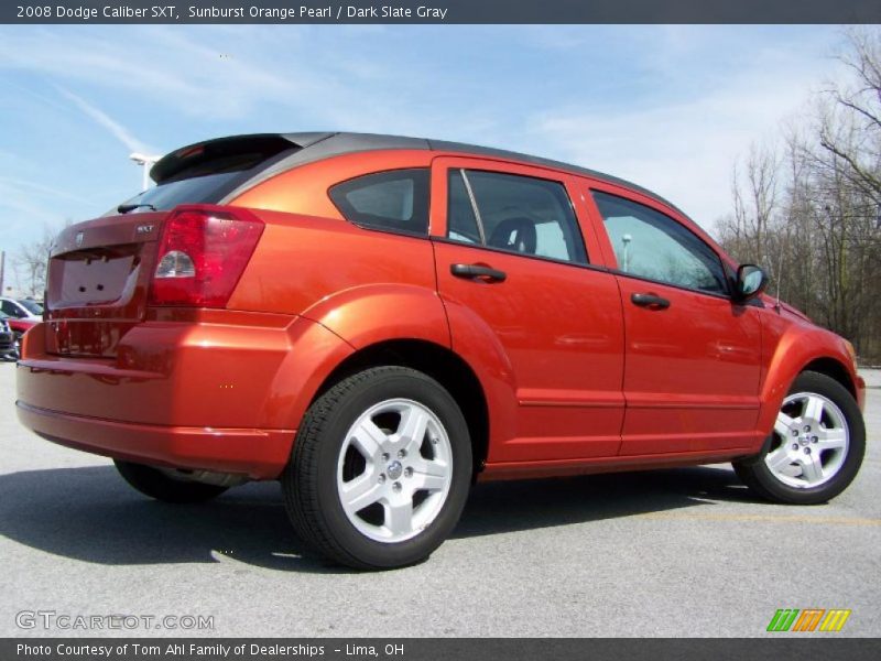 Sunburst Orange Pearl / Dark Slate Gray 2008 Dodge Caliber SXT