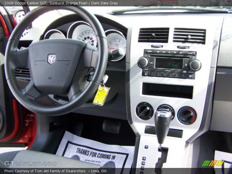 Sunburst Orange Pearl / Dark Slate Gray 2008 Dodge Caliber SXT