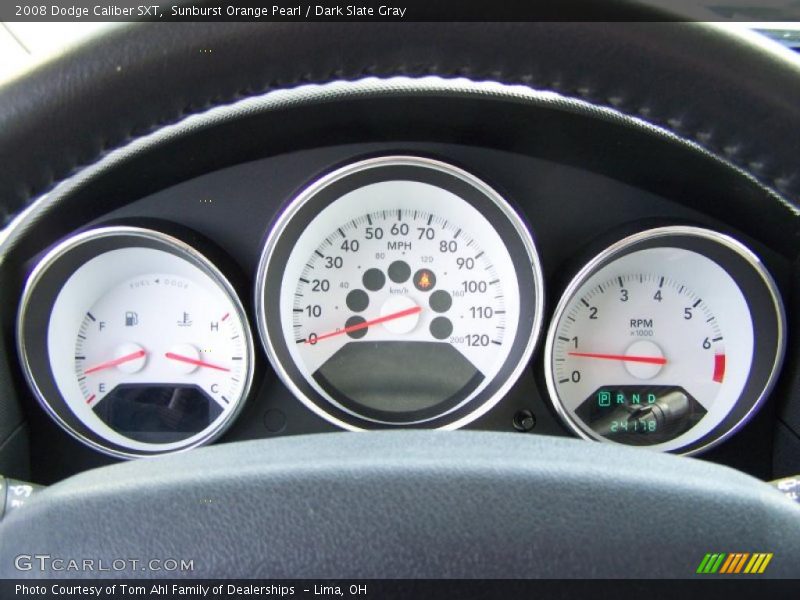 Sunburst Orange Pearl / Dark Slate Gray 2008 Dodge Caliber SXT