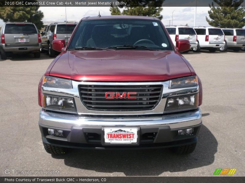 Merlot Jewel Metallic / Ebony 2010 GMC Canyon SLE Crew Cab 4x4
