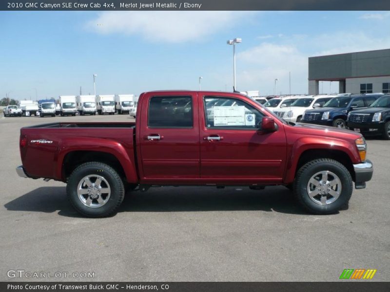 Merlot Jewel Metallic / Ebony 2010 GMC Canyon SLE Crew Cab 4x4