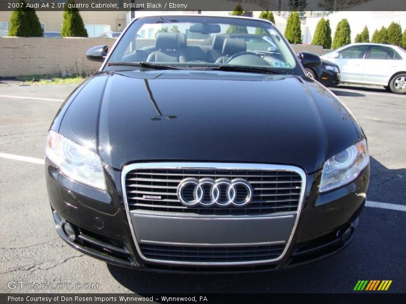 Brilliant Black / Ebony 2007 Audi A4 2.0T quattro Cabriolet