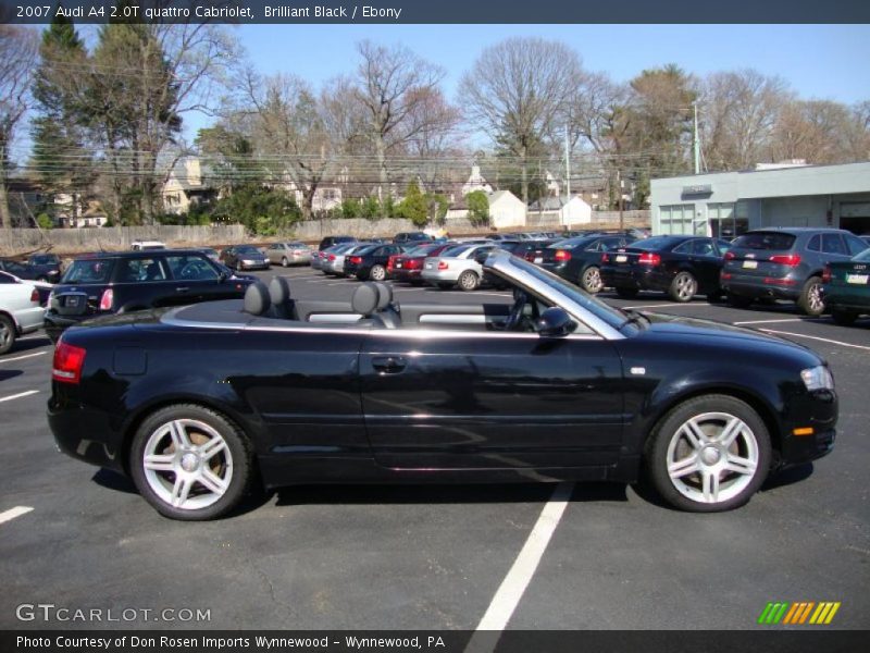 Brilliant Black / Ebony 2007 Audi A4 2.0T quattro Cabriolet
