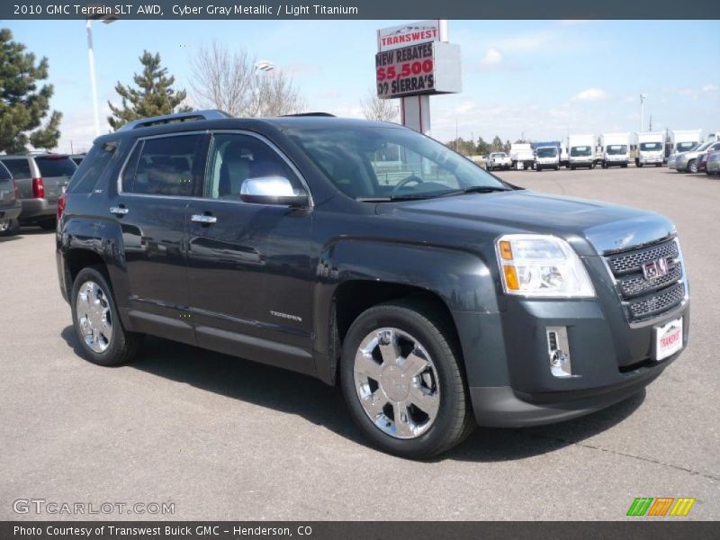 Cyber Gray Metallic / Light Titanium 2010 GMC Terrain SLT AWD