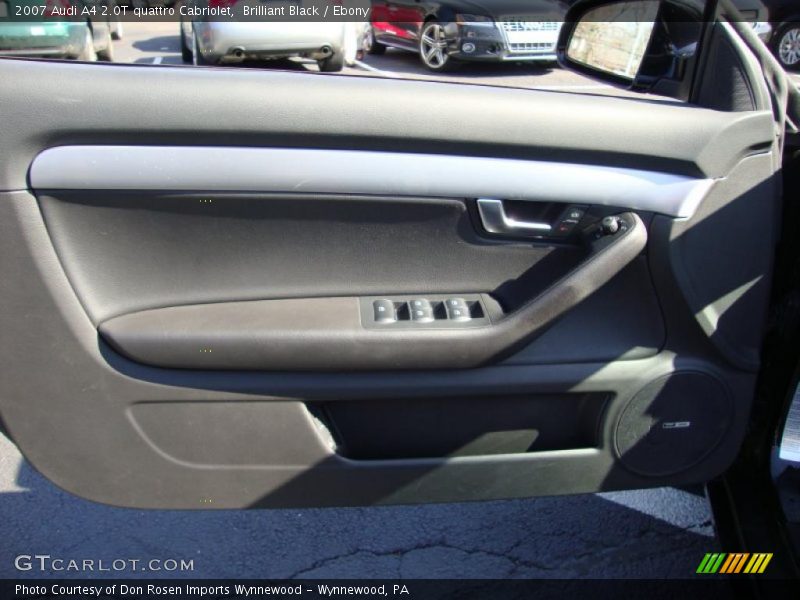 Brilliant Black / Ebony 2007 Audi A4 2.0T quattro Cabriolet