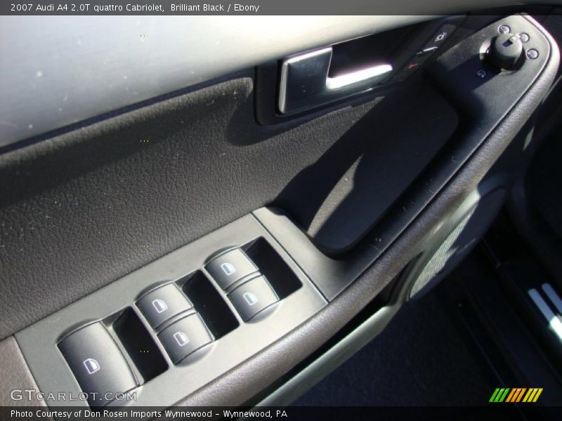 Brilliant Black / Ebony 2007 Audi A4 2.0T quattro Cabriolet