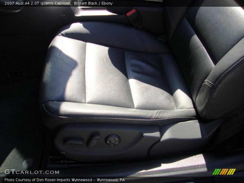 Brilliant Black / Ebony 2007 Audi A4 2.0T quattro Cabriolet