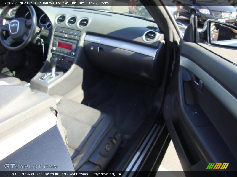 Brilliant Black / Ebony 2007 Audi A4 2.0T quattro Cabriolet