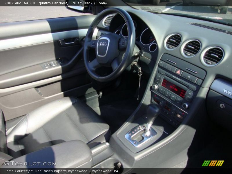 Brilliant Black / Ebony 2007 Audi A4 2.0T quattro Cabriolet