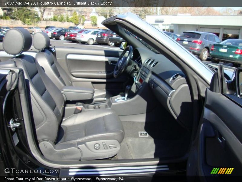 Brilliant Black / Ebony 2007 Audi A4 2.0T quattro Cabriolet
