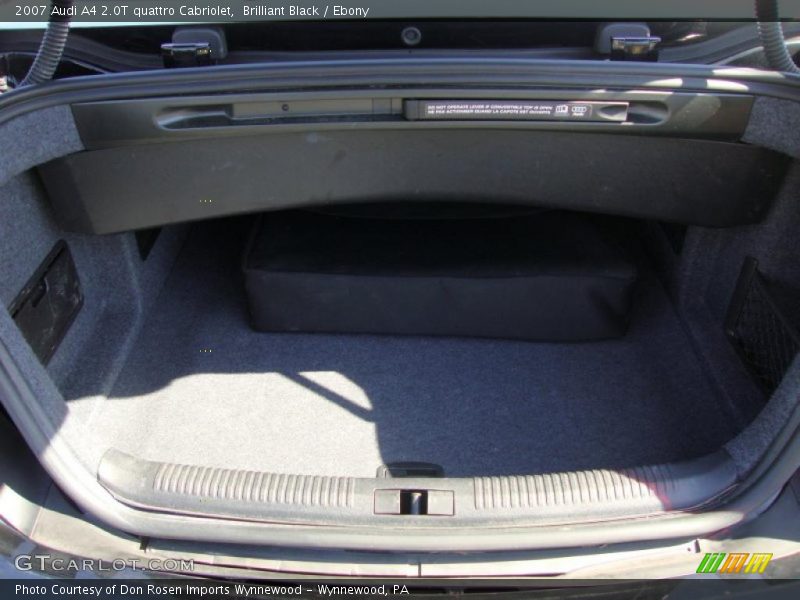 Brilliant Black / Ebony 2007 Audi A4 2.0T quattro Cabriolet