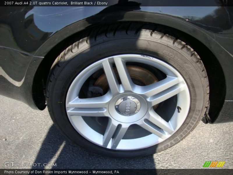 Brilliant Black / Ebony 2007 Audi A4 2.0T quattro Cabriolet