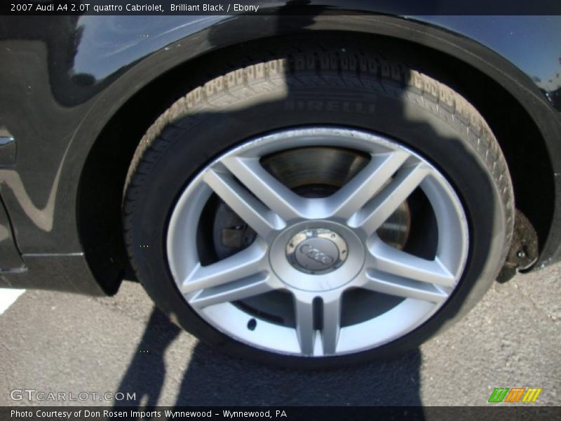 Brilliant Black / Ebony 2007 Audi A4 2.0T quattro Cabriolet