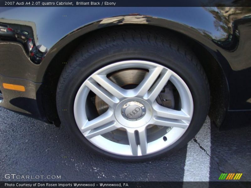 Brilliant Black / Ebony 2007 Audi A4 2.0T quattro Cabriolet