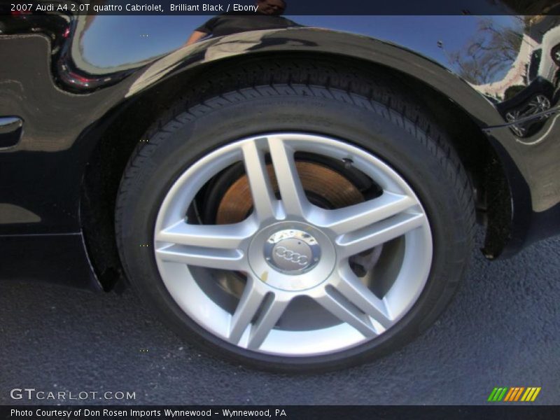Brilliant Black / Ebony 2007 Audi A4 2.0T quattro Cabriolet
