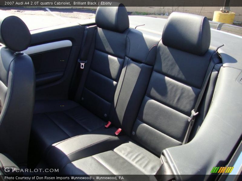 Brilliant Black / Ebony 2007 Audi A4 2.0T quattro Cabriolet