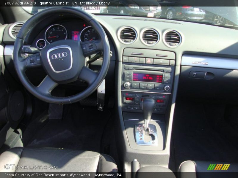 Brilliant Black / Ebony 2007 Audi A4 2.0T quattro Cabriolet