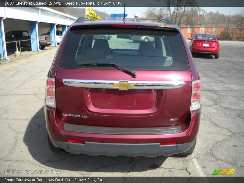 Deep Ruby Metallic / Light Gray 2007 Chevrolet Equinox LS AWD