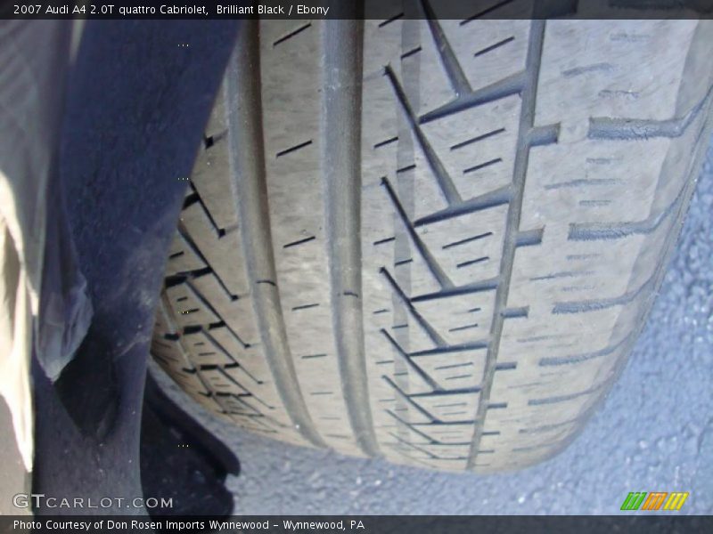 Brilliant Black / Ebony 2007 Audi A4 2.0T quattro Cabriolet