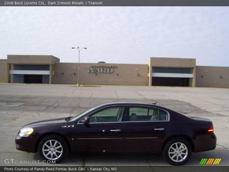 Dark Crimson Metallic / Titanium 2008 Buick Lucerne CXL