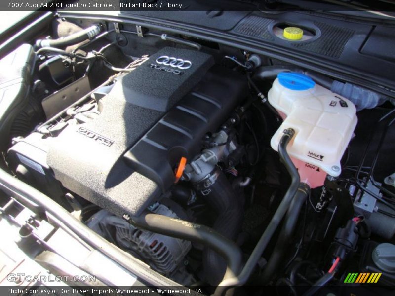Brilliant Black / Ebony 2007 Audi A4 2.0T quattro Cabriolet