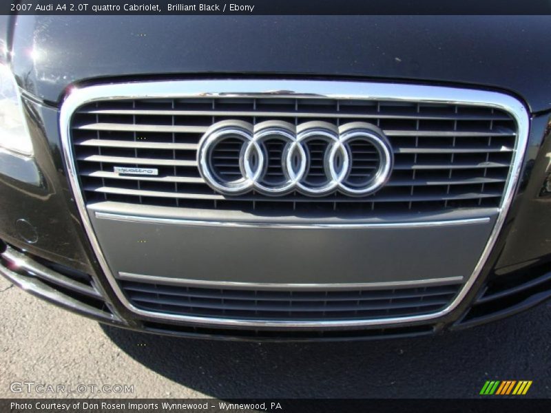 Brilliant Black / Ebony 2007 Audi A4 2.0T quattro Cabriolet