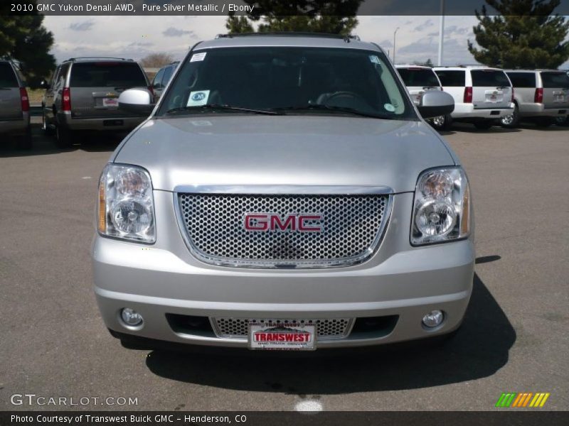 Pure Silver Metallic / Ebony 2010 GMC Yukon Denali AWD