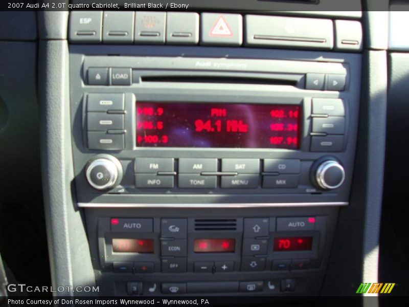 Brilliant Black / Ebony 2007 Audi A4 2.0T quattro Cabriolet
