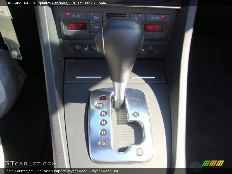 Brilliant Black / Ebony 2007 Audi A4 2.0T quattro Cabriolet