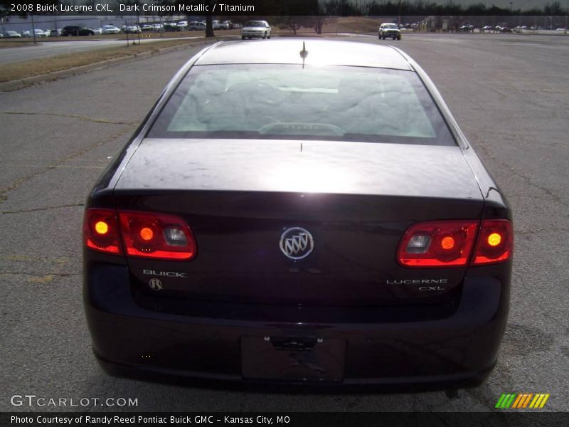 Dark Crimson Metallic / Titanium 2008 Buick Lucerne CXL