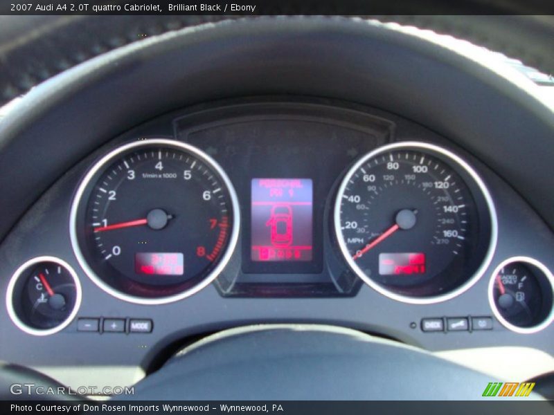 Brilliant Black / Ebony 2007 Audi A4 2.0T quattro Cabriolet