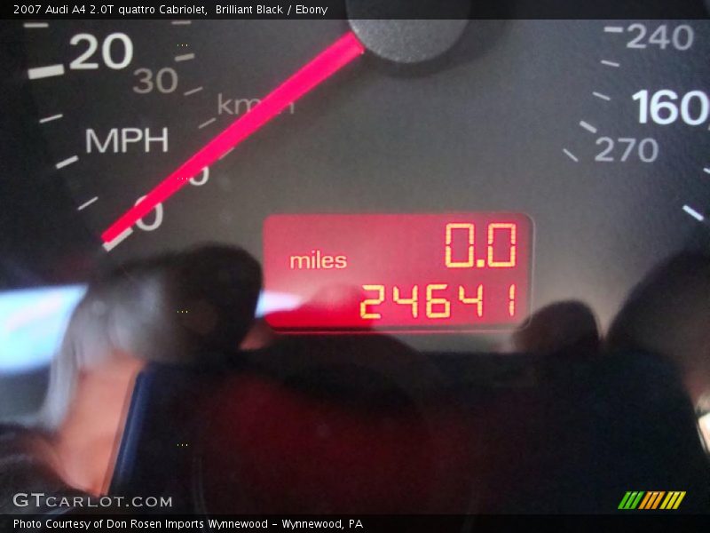 Brilliant Black / Ebony 2007 Audi A4 2.0T quattro Cabriolet