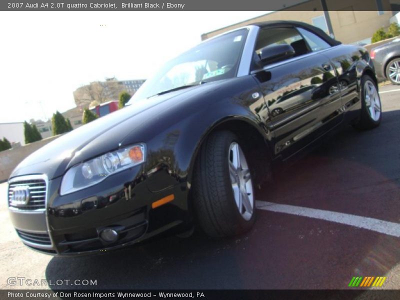Brilliant Black / Ebony 2007 Audi A4 2.0T quattro Cabriolet