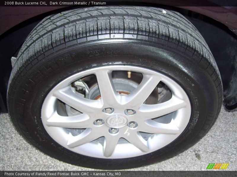 Dark Crimson Metallic / Titanium 2008 Buick Lucerne CXL