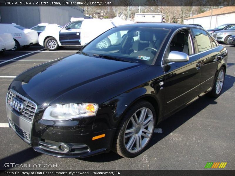 Brilliant Black / Ebony/Silver 2007 Audi S4 4.2 quattro Sedan