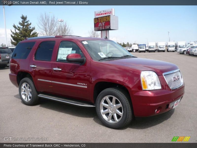 Red Jewel Tintcoat / Ebony 2010 GMC Yukon Denali AWD