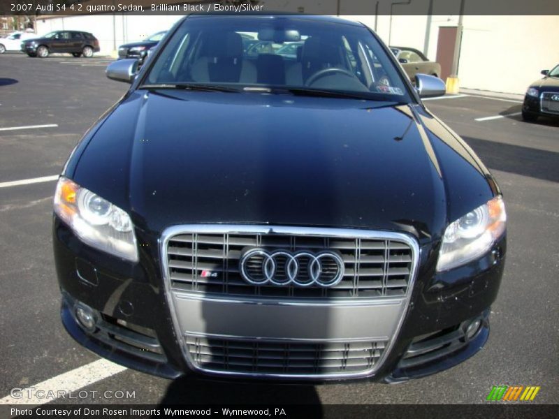 Brilliant Black / Ebony/Silver 2007 Audi S4 4.2 quattro Sedan
