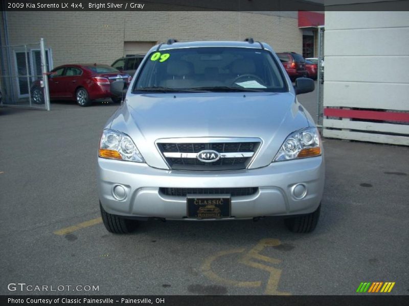 Bright Silver / Gray 2009 Kia Sorento LX 4x4
