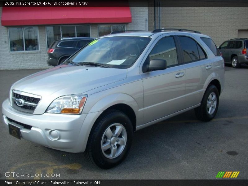 Bright Silver / Gray 2009 Kia Sorento LX 4x4