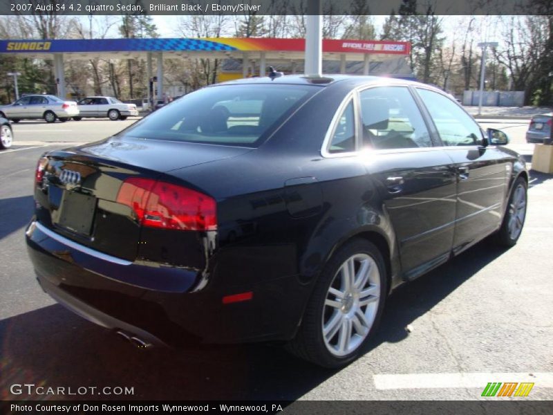 Brilliant Black / Ebony/Silver 2007 Audi S4 4.2 quattro Sedan