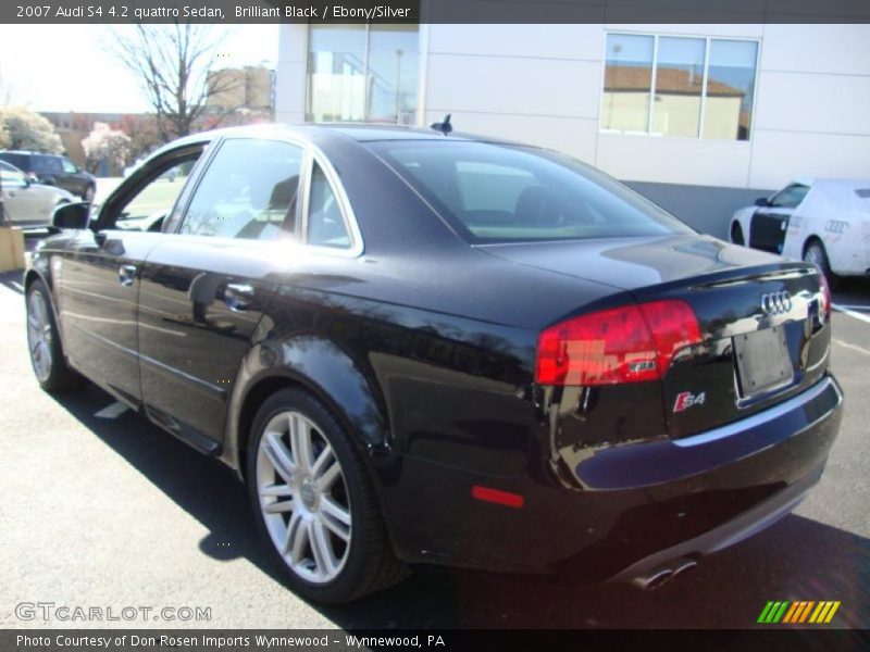 Brilliant Black / Ebony/Silver 2007 Audi S4 4.2 quattro Sedan