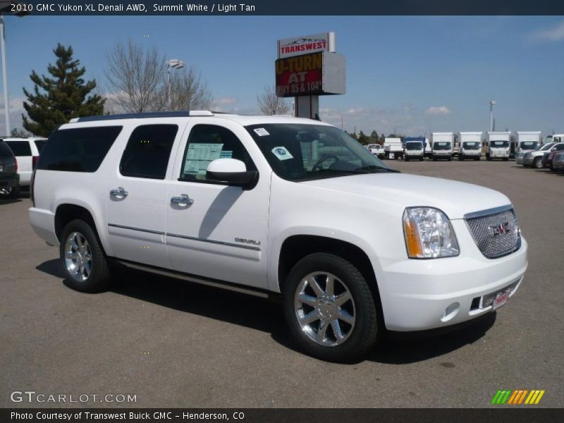 Summit White / Light Tan 2010 GMC Yukon XL Denali AWD