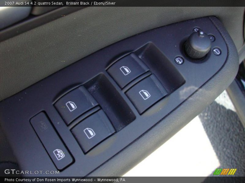 Brilliant Black / Ebony/Silver 2007 Audi S4 4.2 quattro Sedan